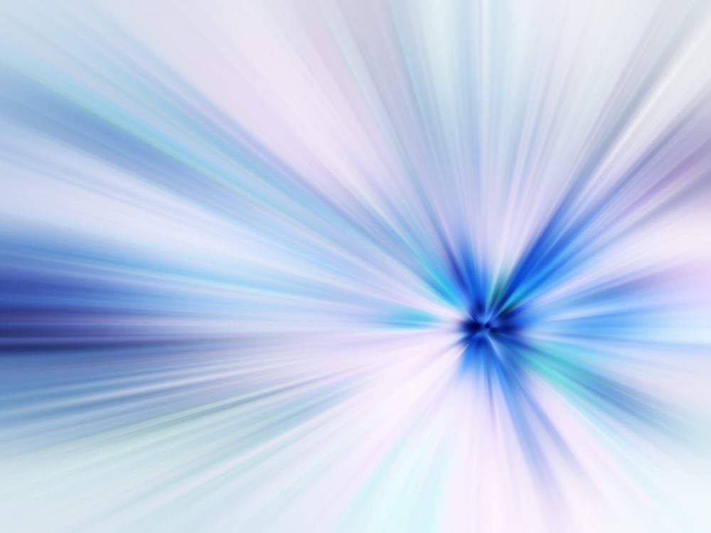 Abstract illustration of radially blurred starburst for decoration and background with motif of origin, convergence or otherworldly phenomena